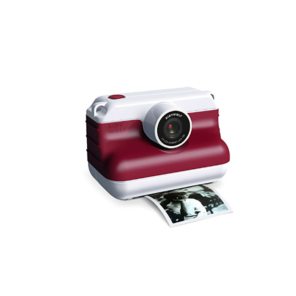 Kidywolf Instant print kamera til børn, Rød