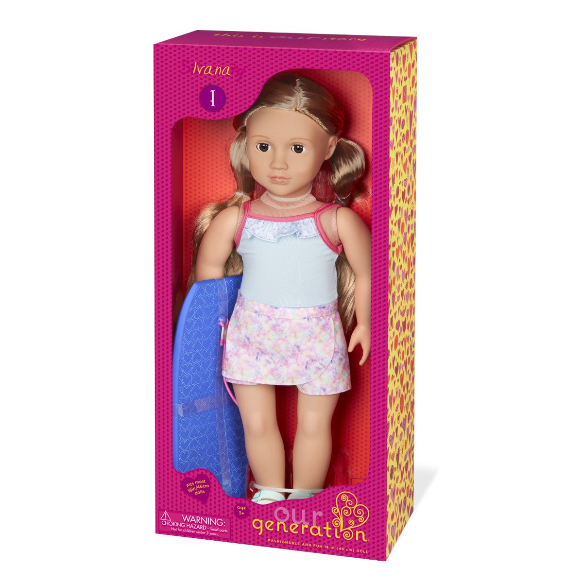 Our Generation docka Ivana med surfbräda - 46 cm