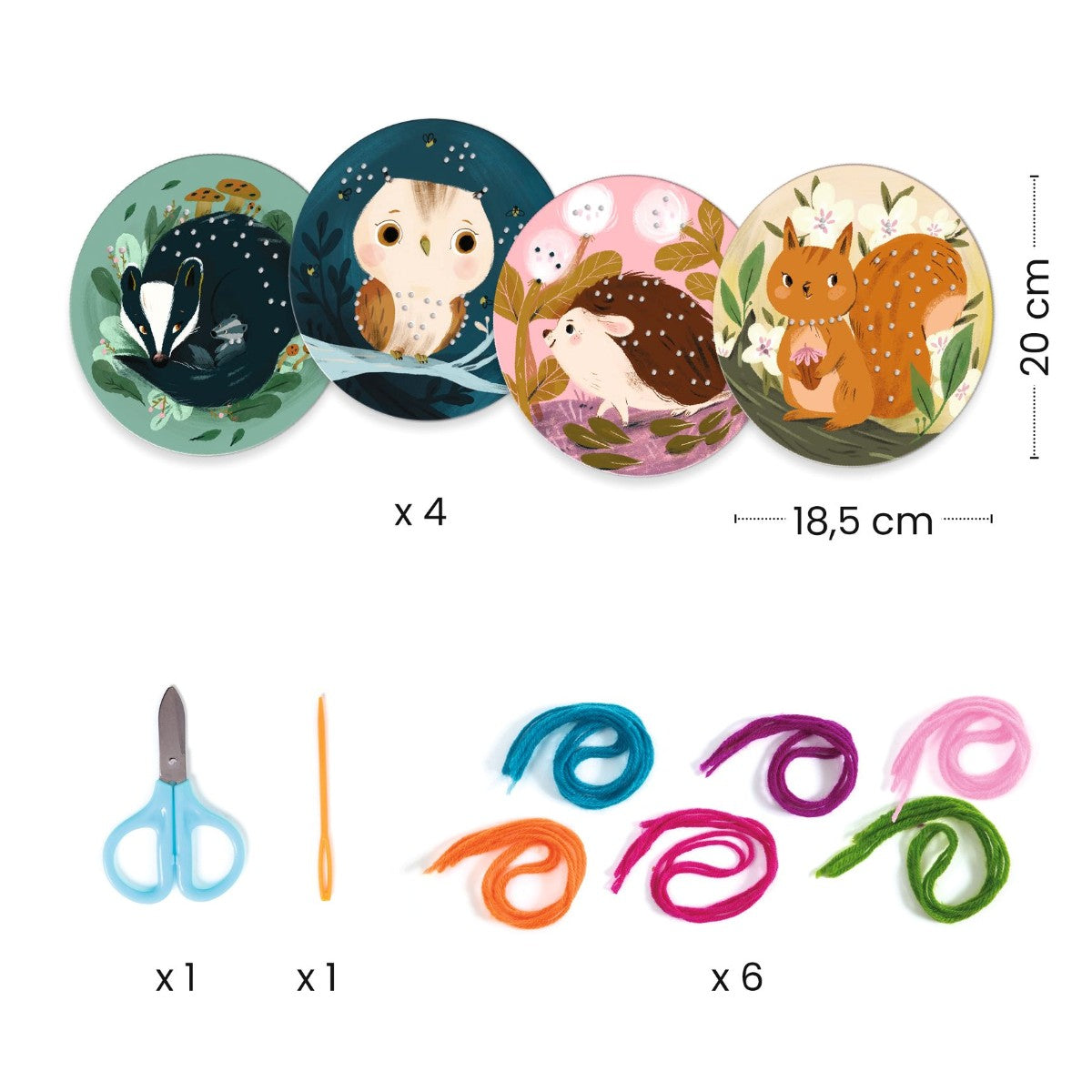 Djeco sykort, nål och tråd