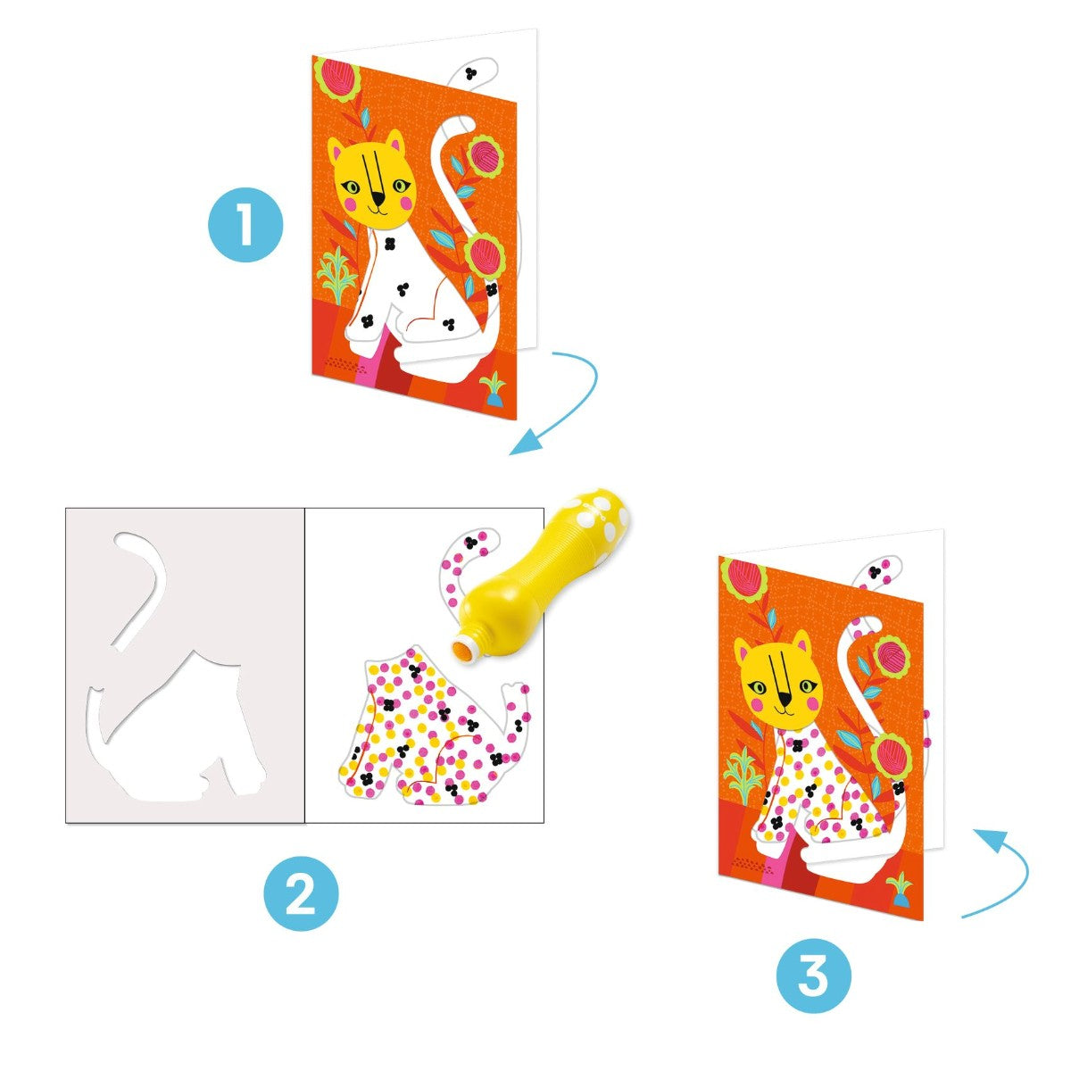 Djeco kreativ målning, Allt handlar om prickarna!