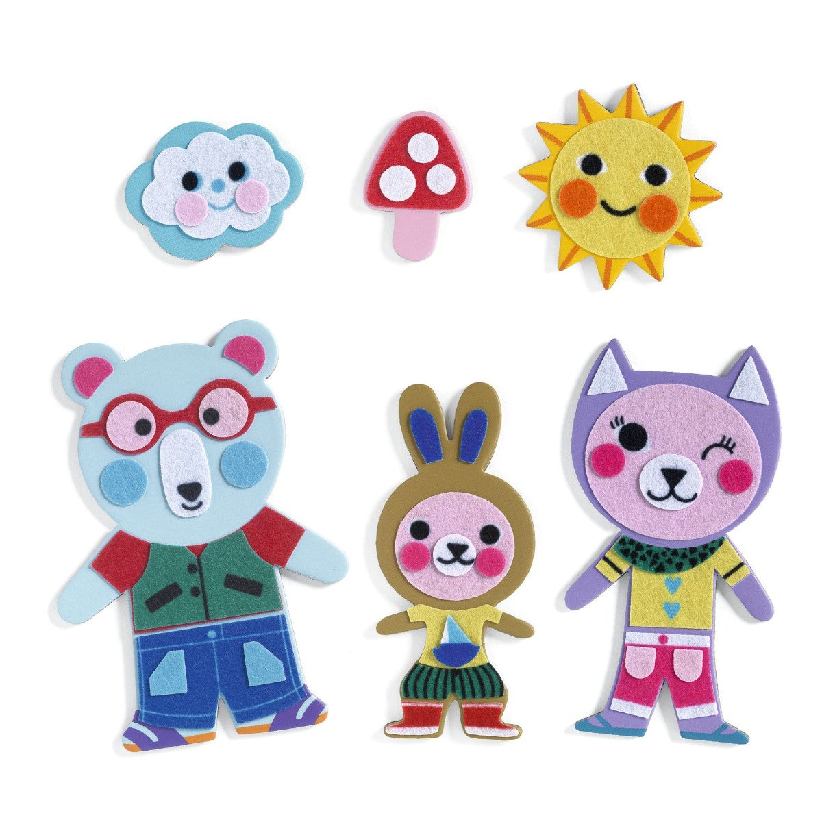 Djeco DIY Magneter, Funky familj