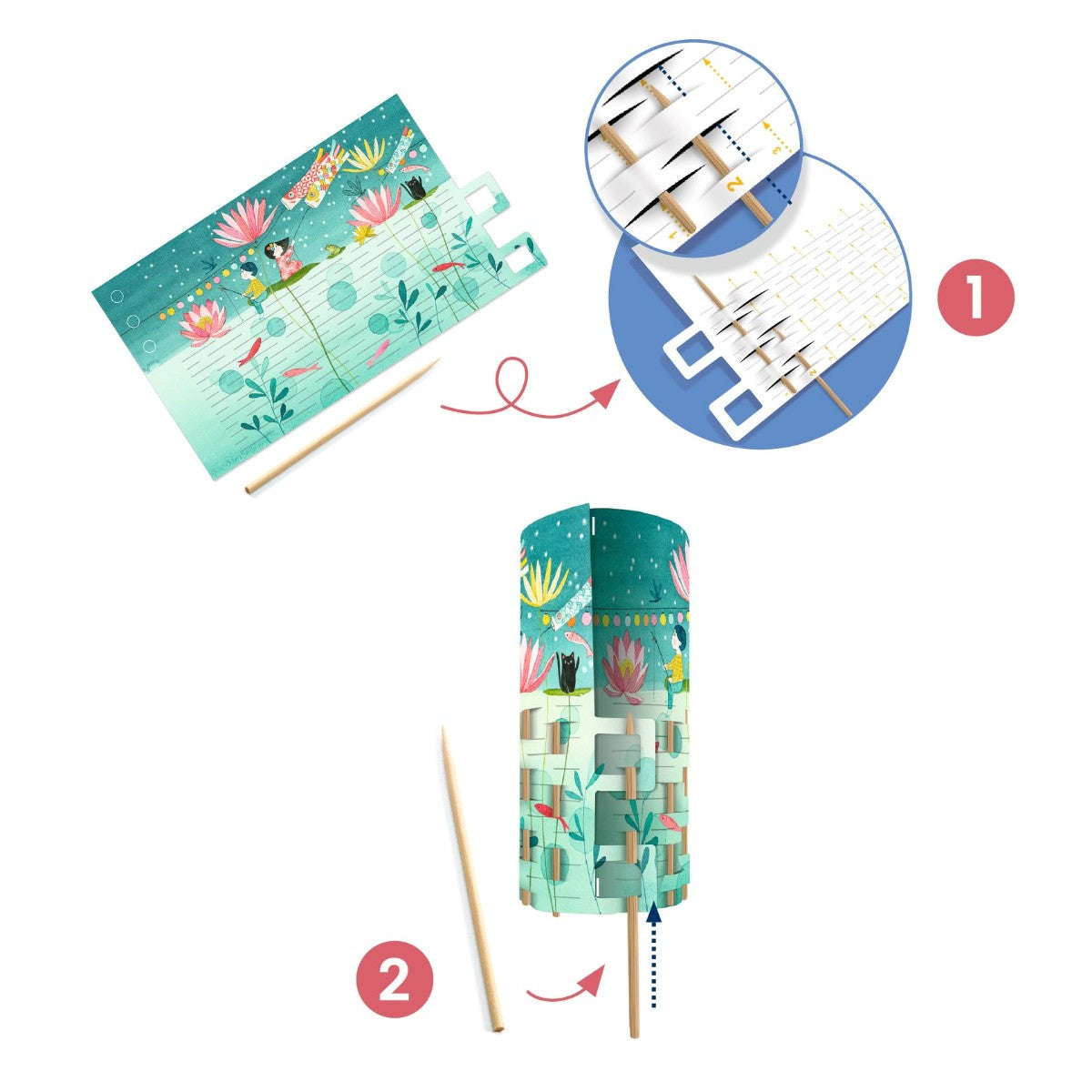 Djeco DIY - Lampor, Eldflugornas dans