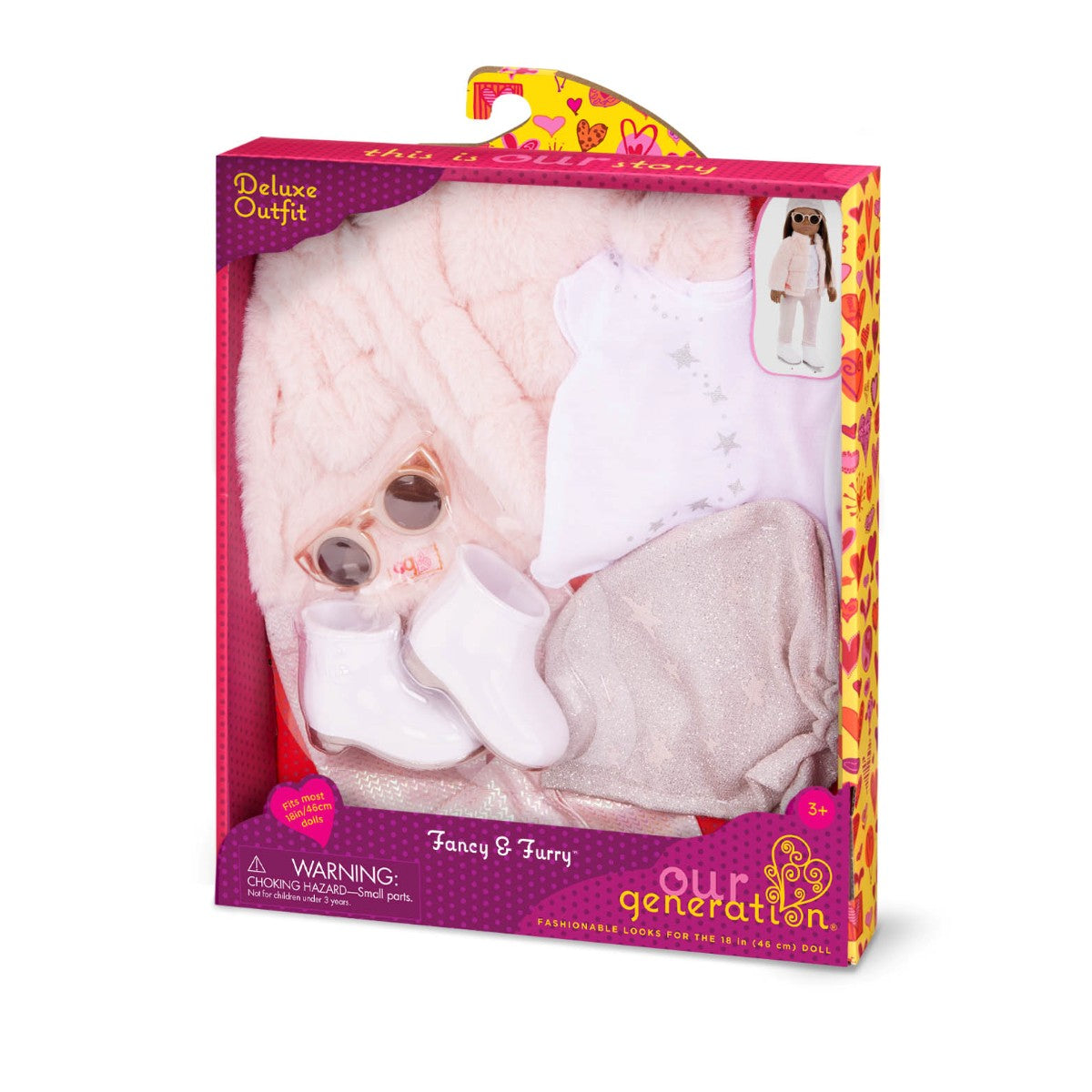 Our Generation Deluxe dockkläder, Pälsjacka