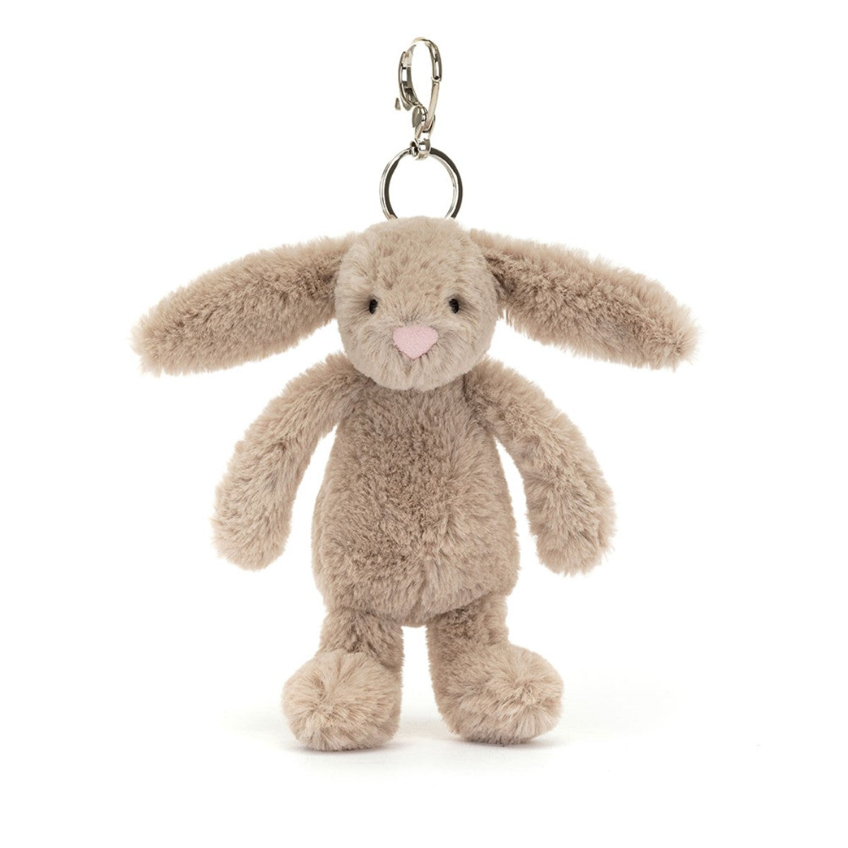 Jellycat nyckelring, Bashful hänge för väskan - Beige kanin