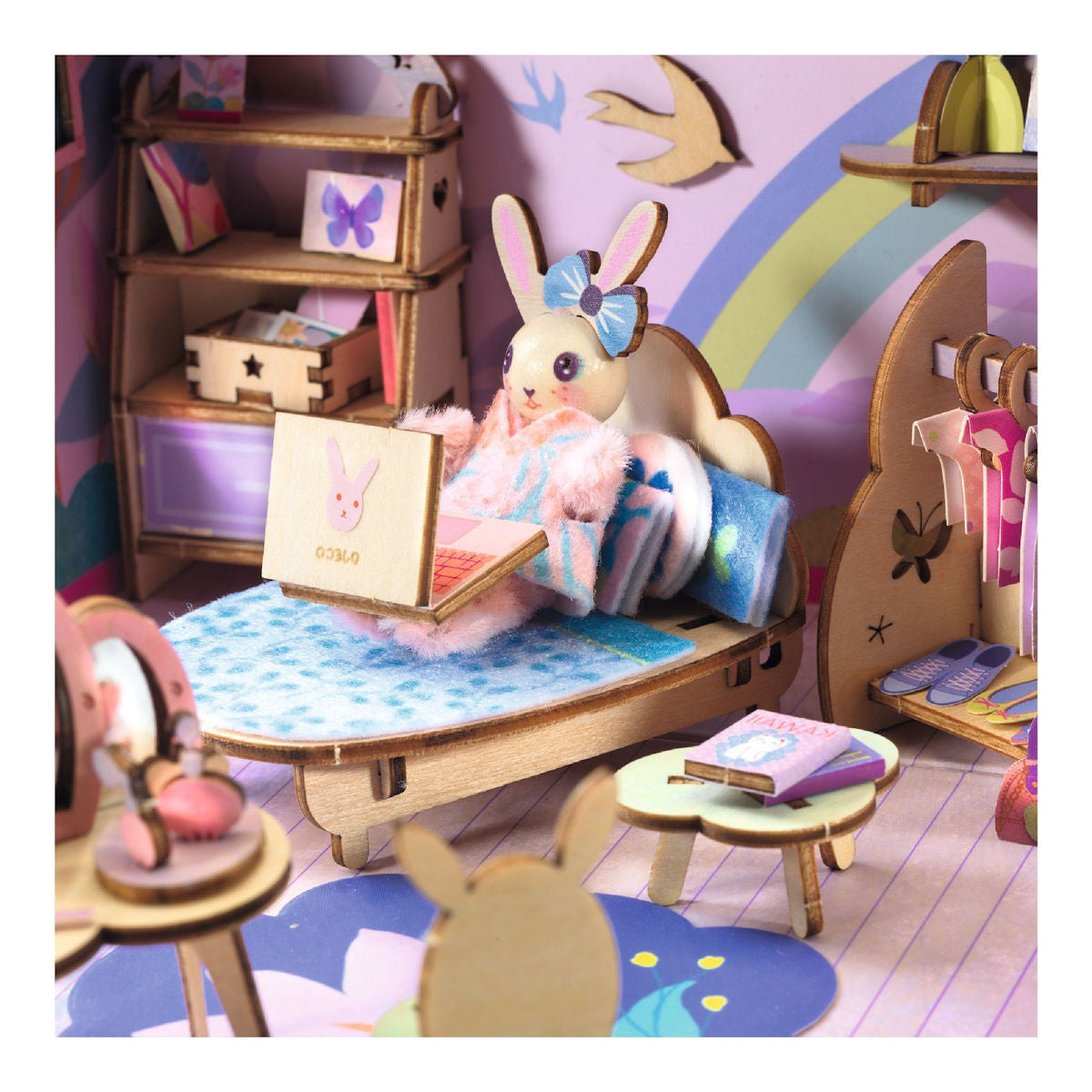 Djeco Mi House, Miniatyruniversum i väska - Rosie