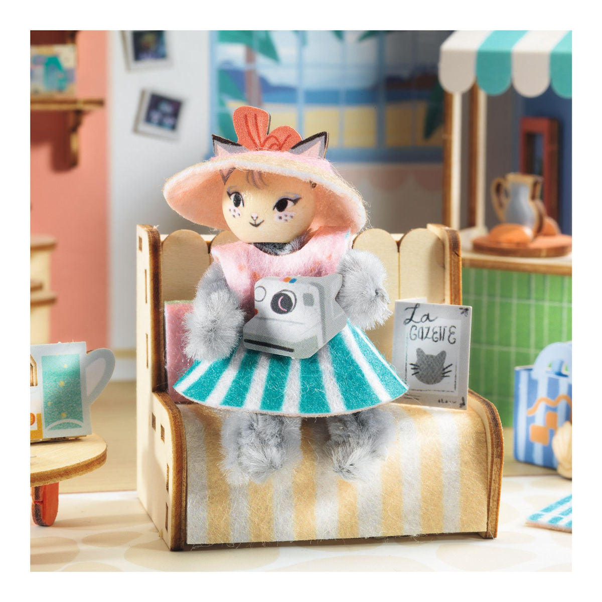 Djeco Mi House, Miniatyruniversum i väska - Mia