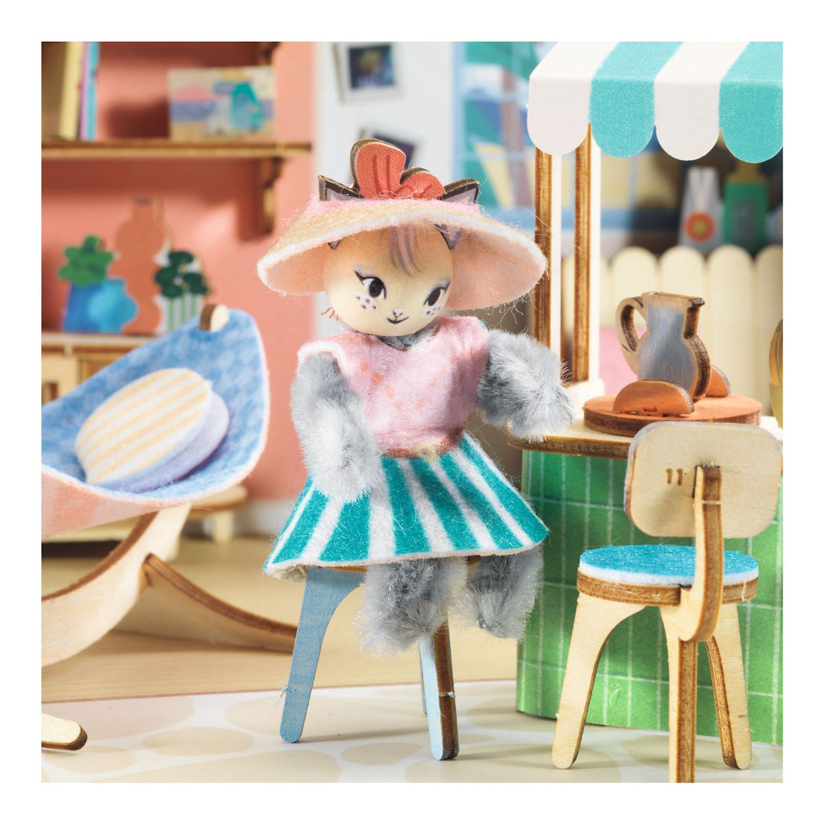 Djeco Mi House, Miniatyruniversum i väska - Mia