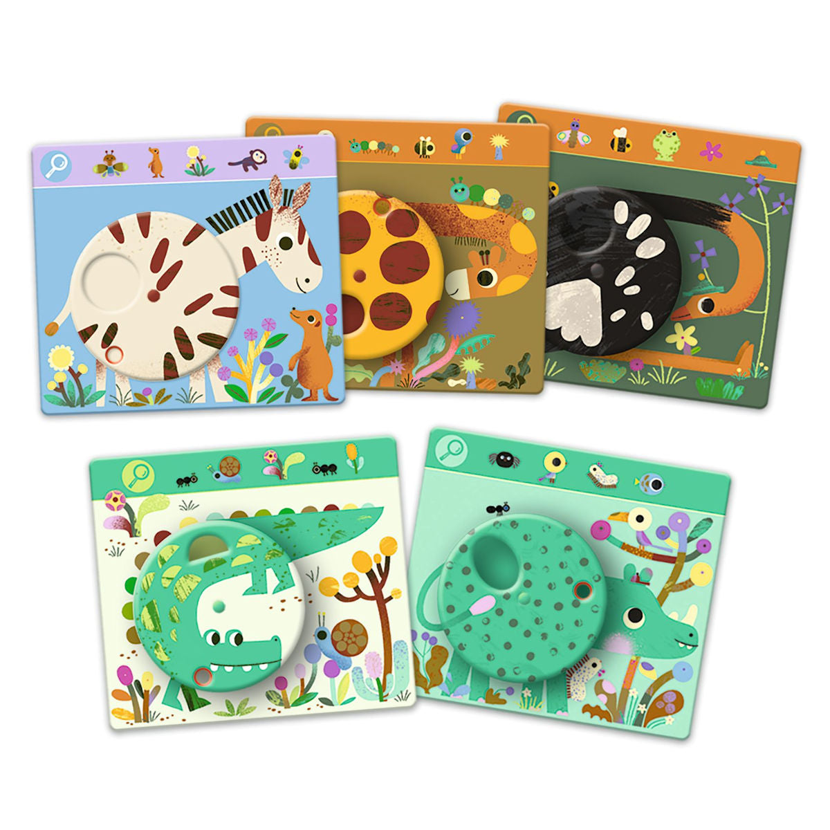 Djeco Spel, Hitta och snurra – Savannen