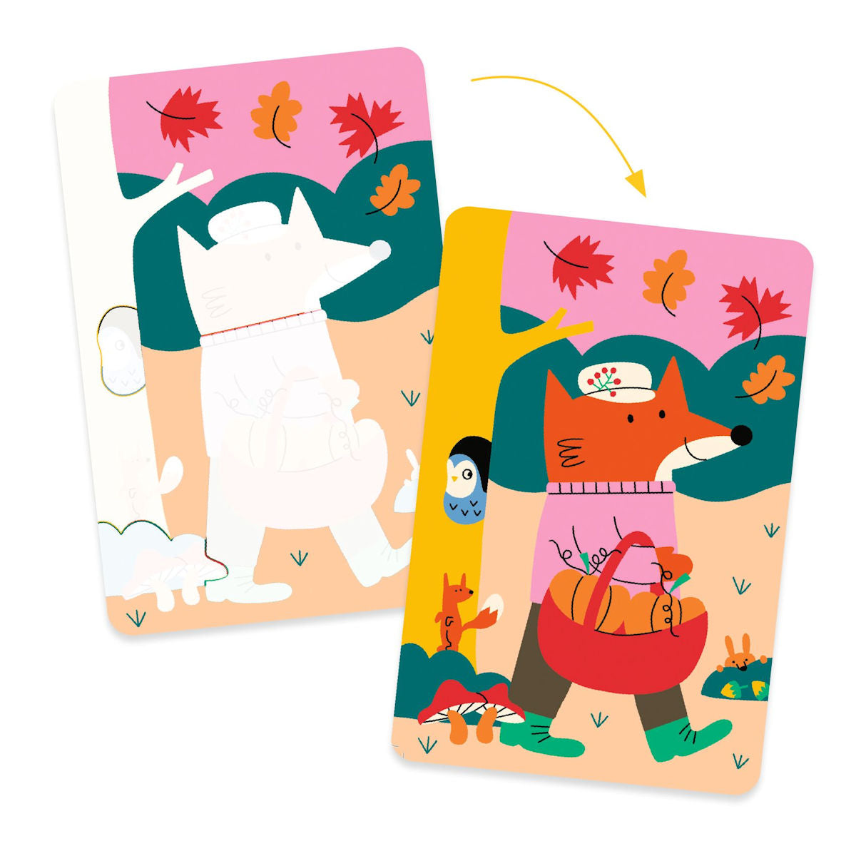 Djeco måla med vatten, 4 årstider – Från 18 mån.