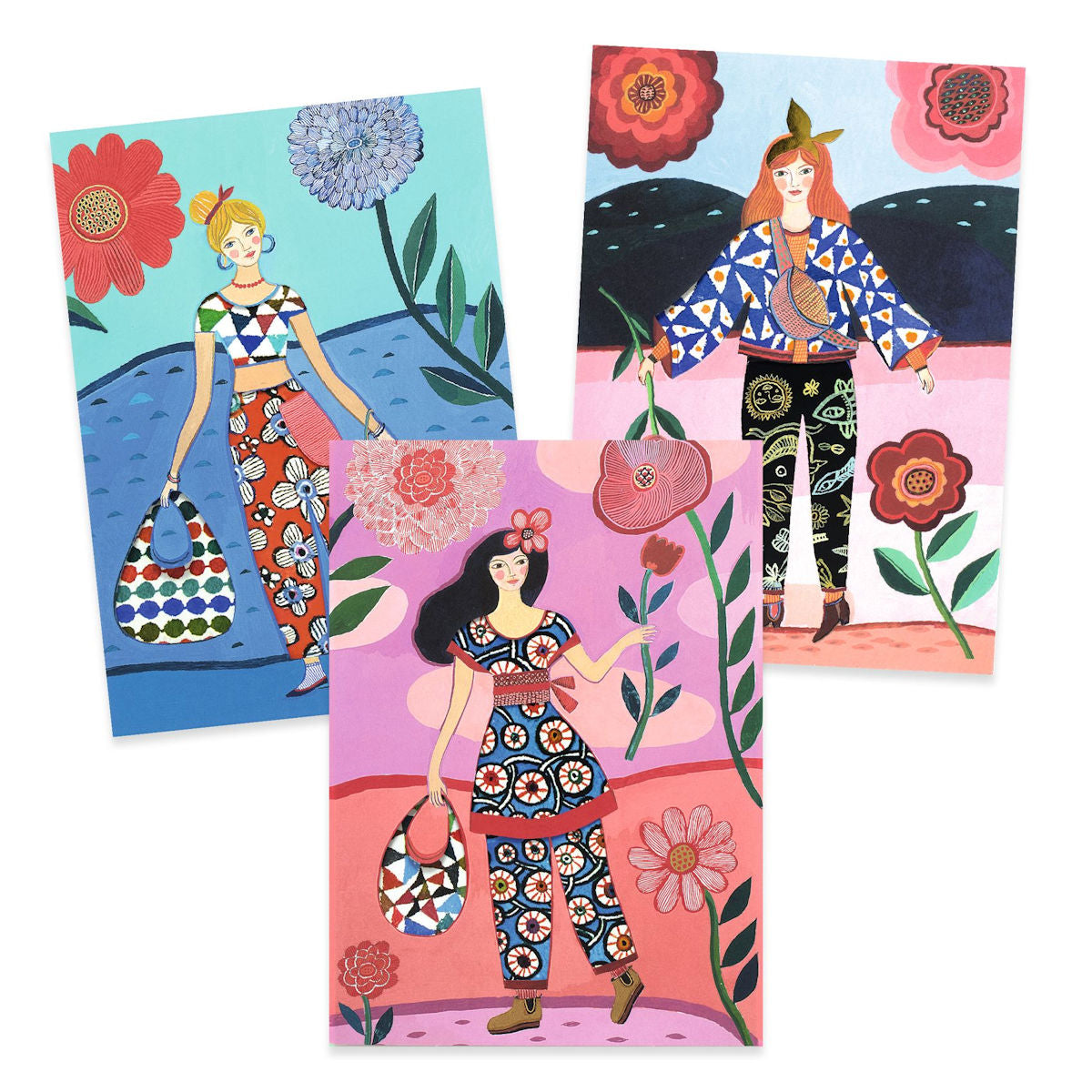 Djeco Påklädningsbilder, Trendiga kläder