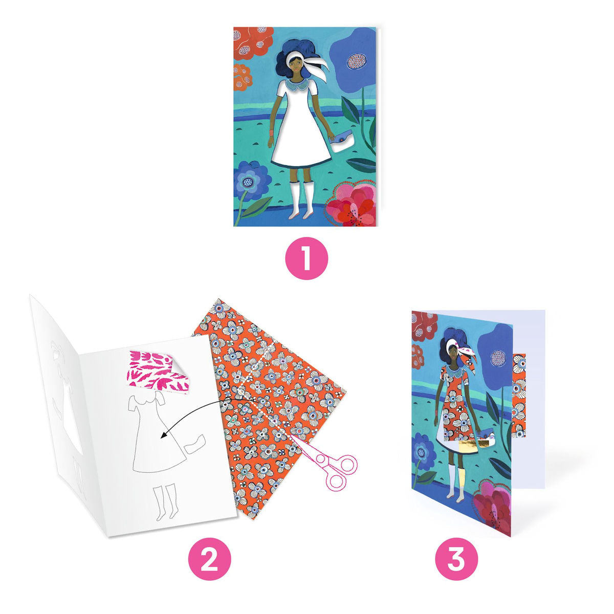 Djeco Påklädningsbilder, Trendiga kläder