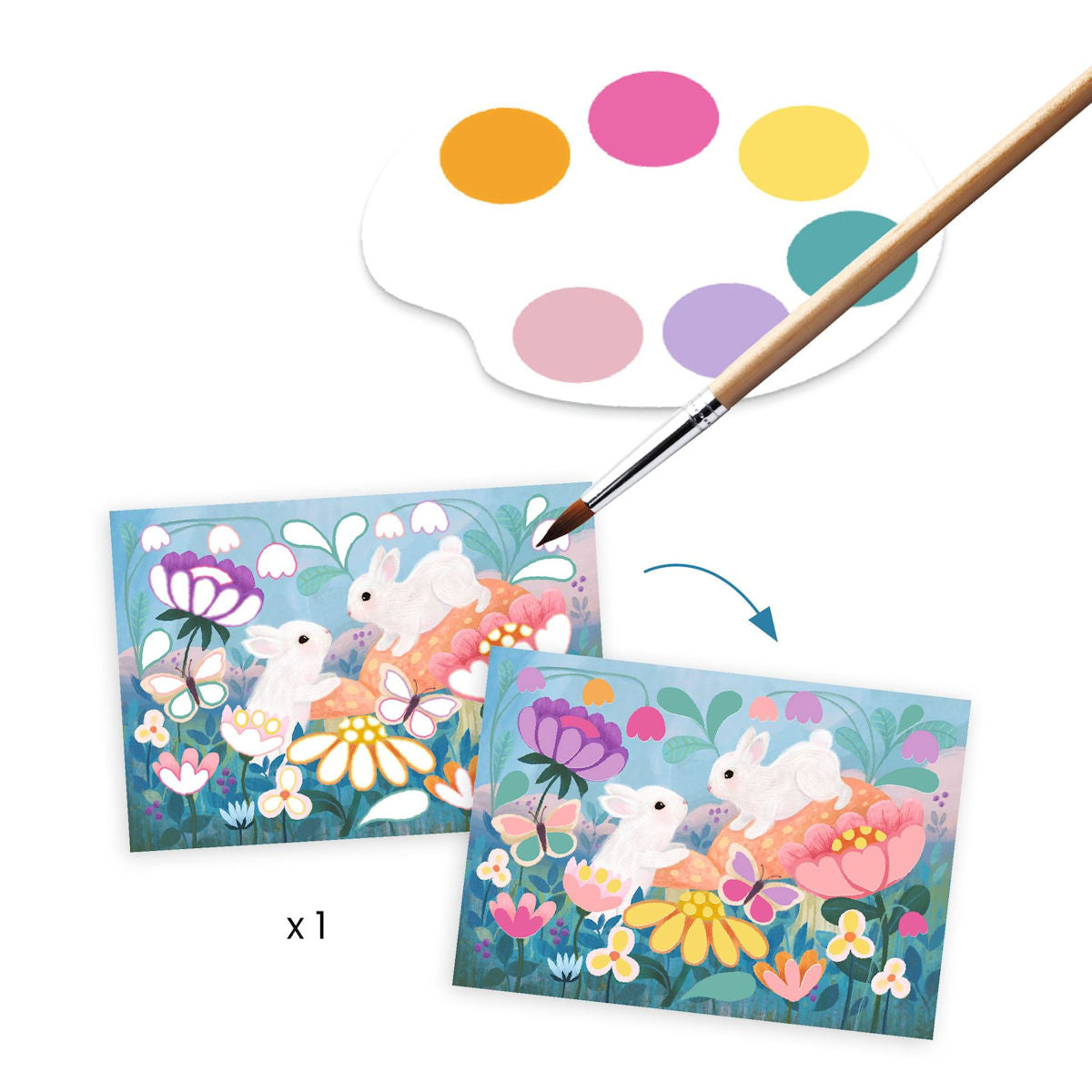 Djeco Kreativt aktivitetset, Fluffiga djur