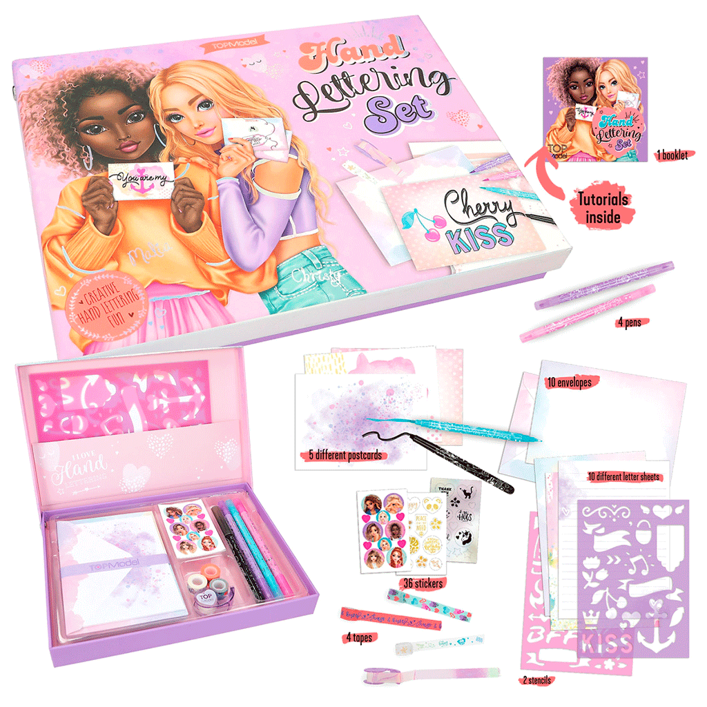 TopModel Handlettering Box Set, Designa brev och kort