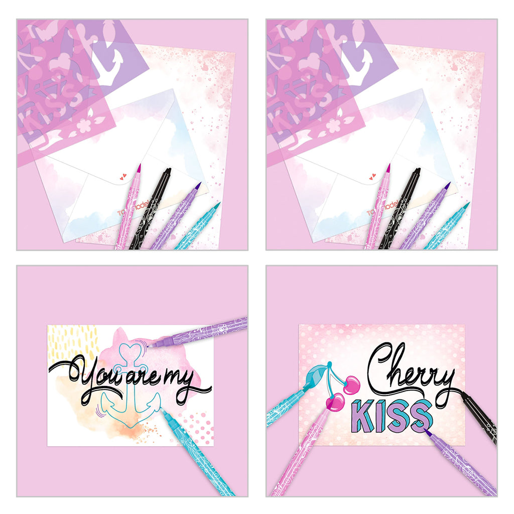 TopModel Handlettering Box Set, Designa brev och kort