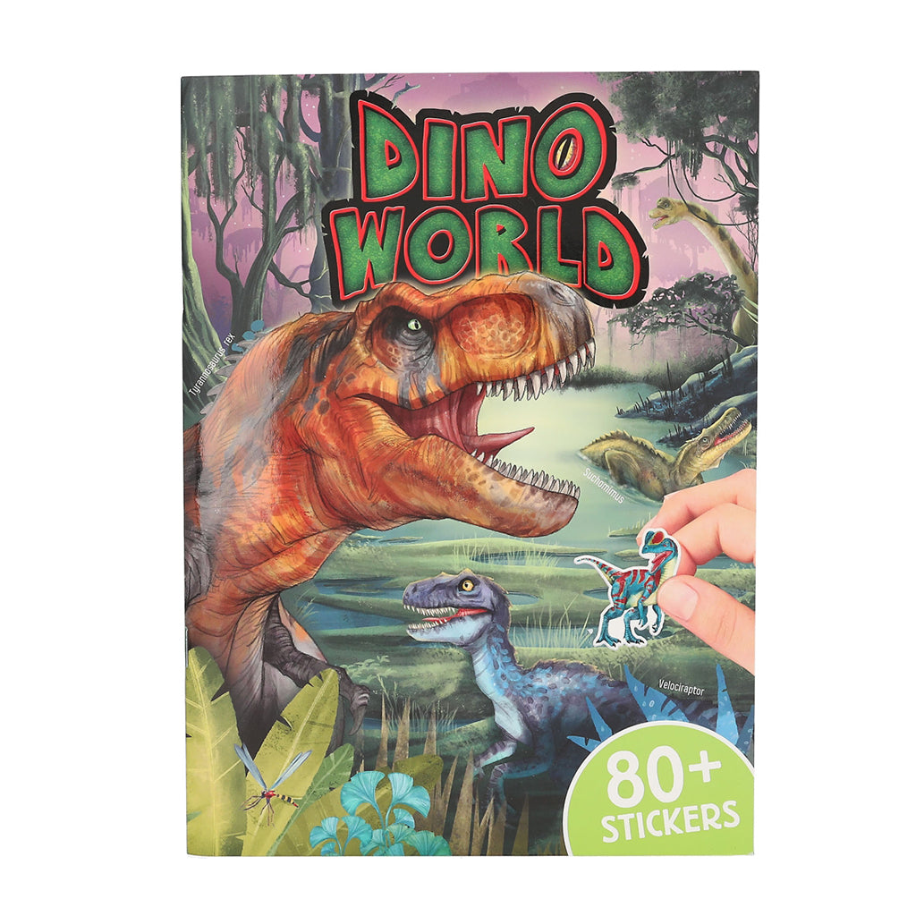 Dino World Stickerworld Puffy, Klistermärkesbok