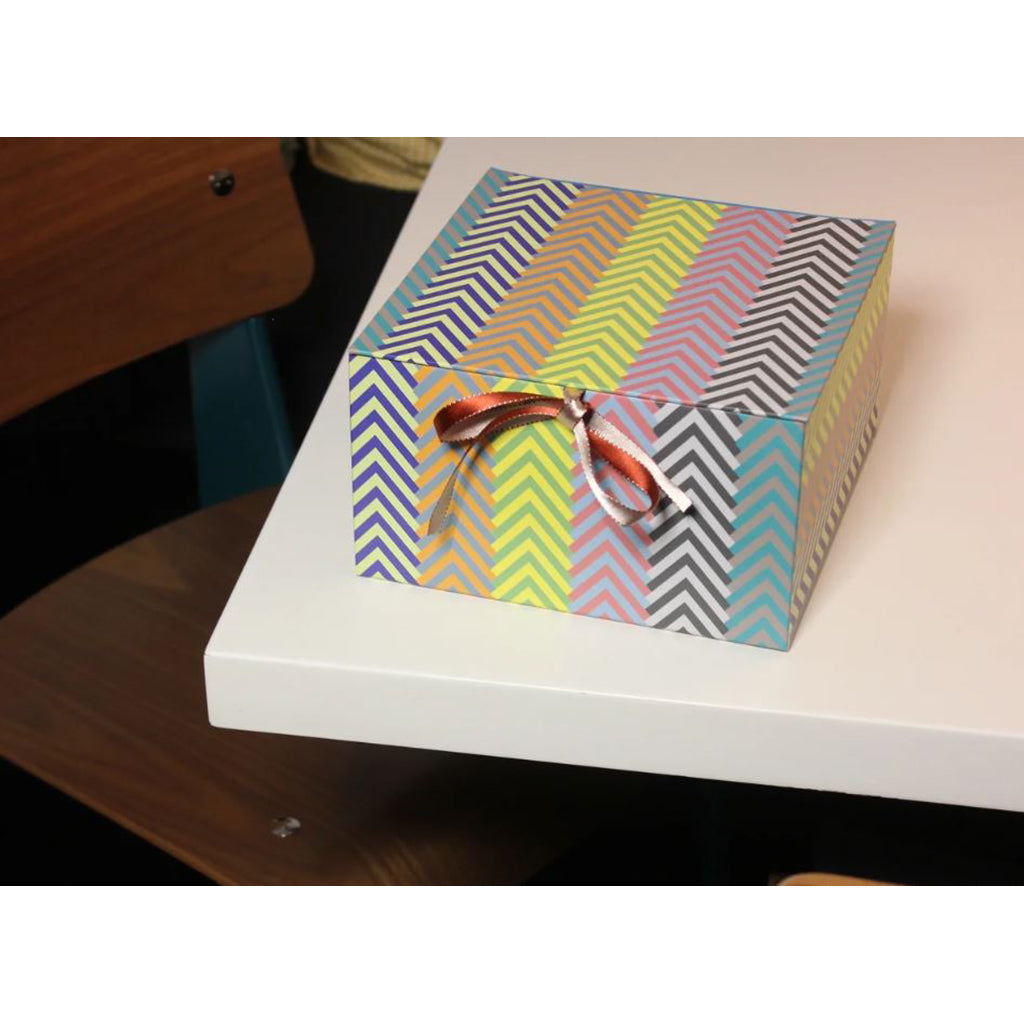 Daisy Boxes, Medium Box - Ränder multi