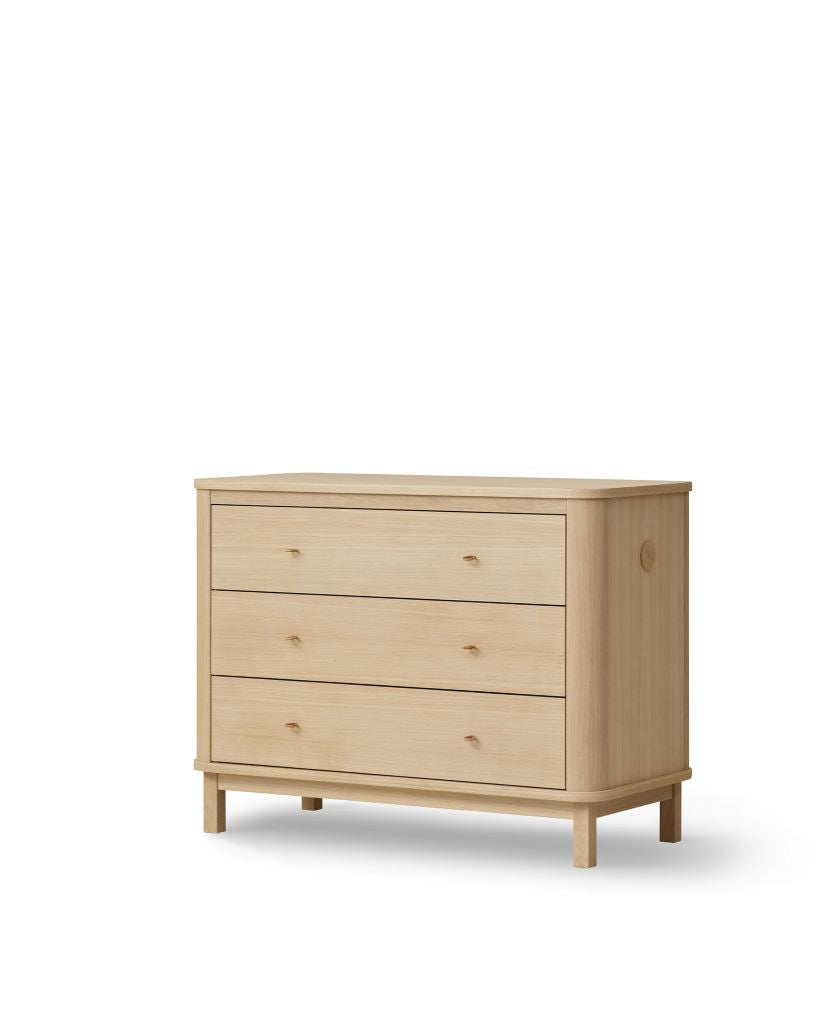 Oliver Furniture Wood byrå med 3 lådor – Ek (LEVERANS I SLUTET AV APRIL)