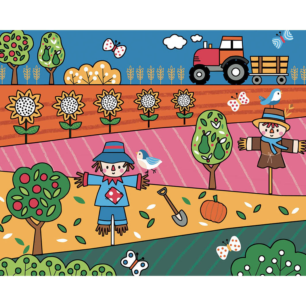 Auzou Målarbok, Måla med vatten – På landet