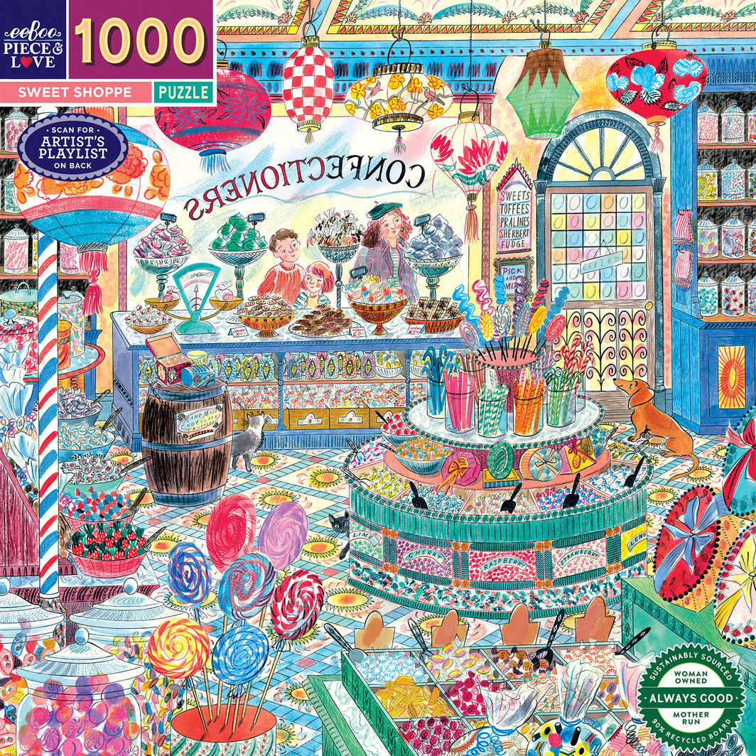 eeBoo Pussel 1000 bitar, Sweet Shoppe