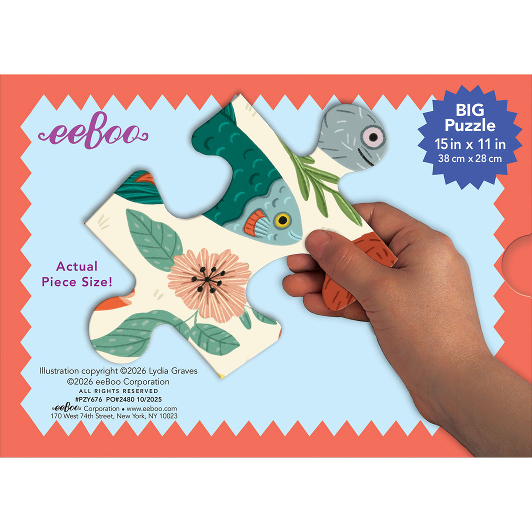 eeBoo Pussel 20 bitar, Små sällskapsdjur