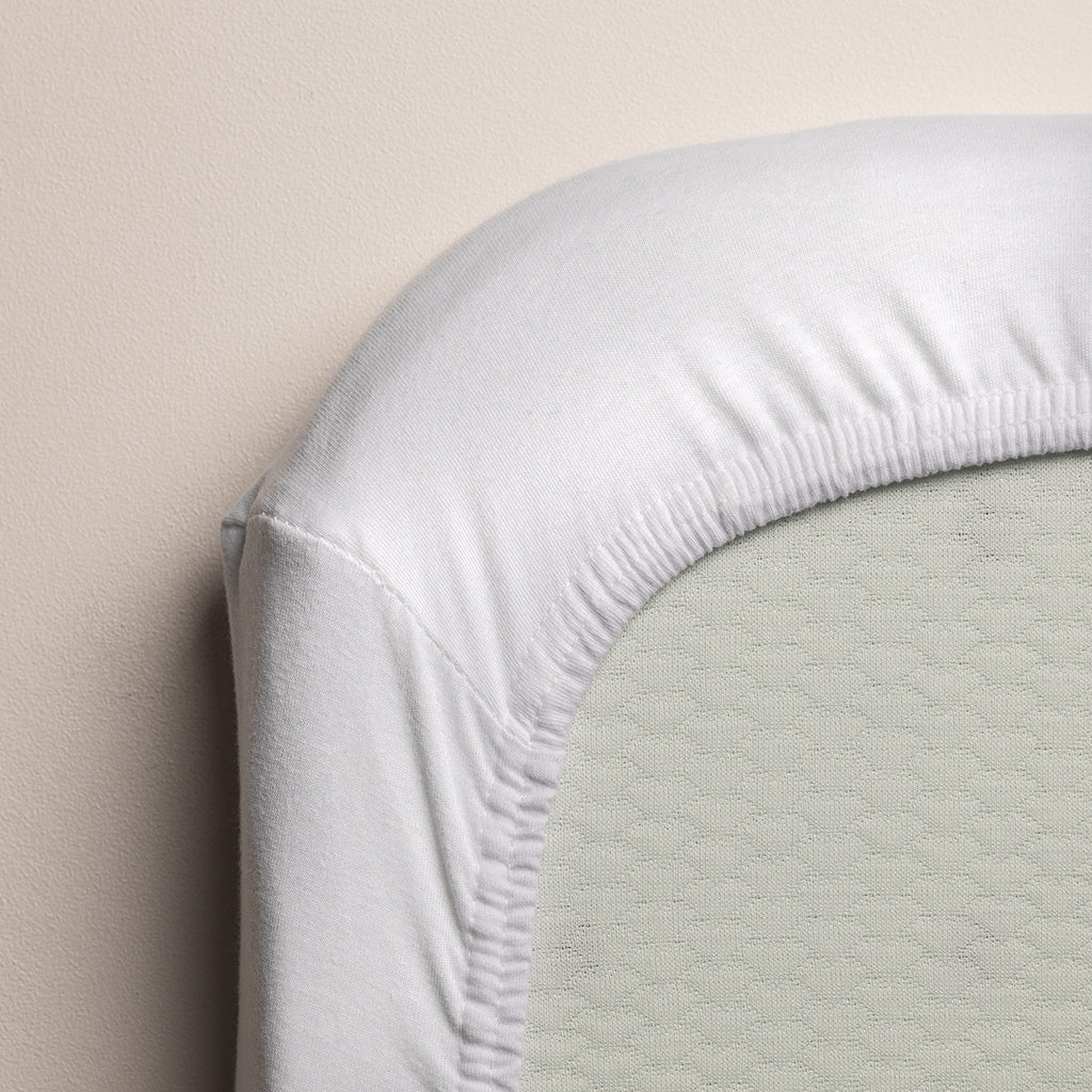 Sebra våtliggarlakan till crib 40 x 85 cm – Vit