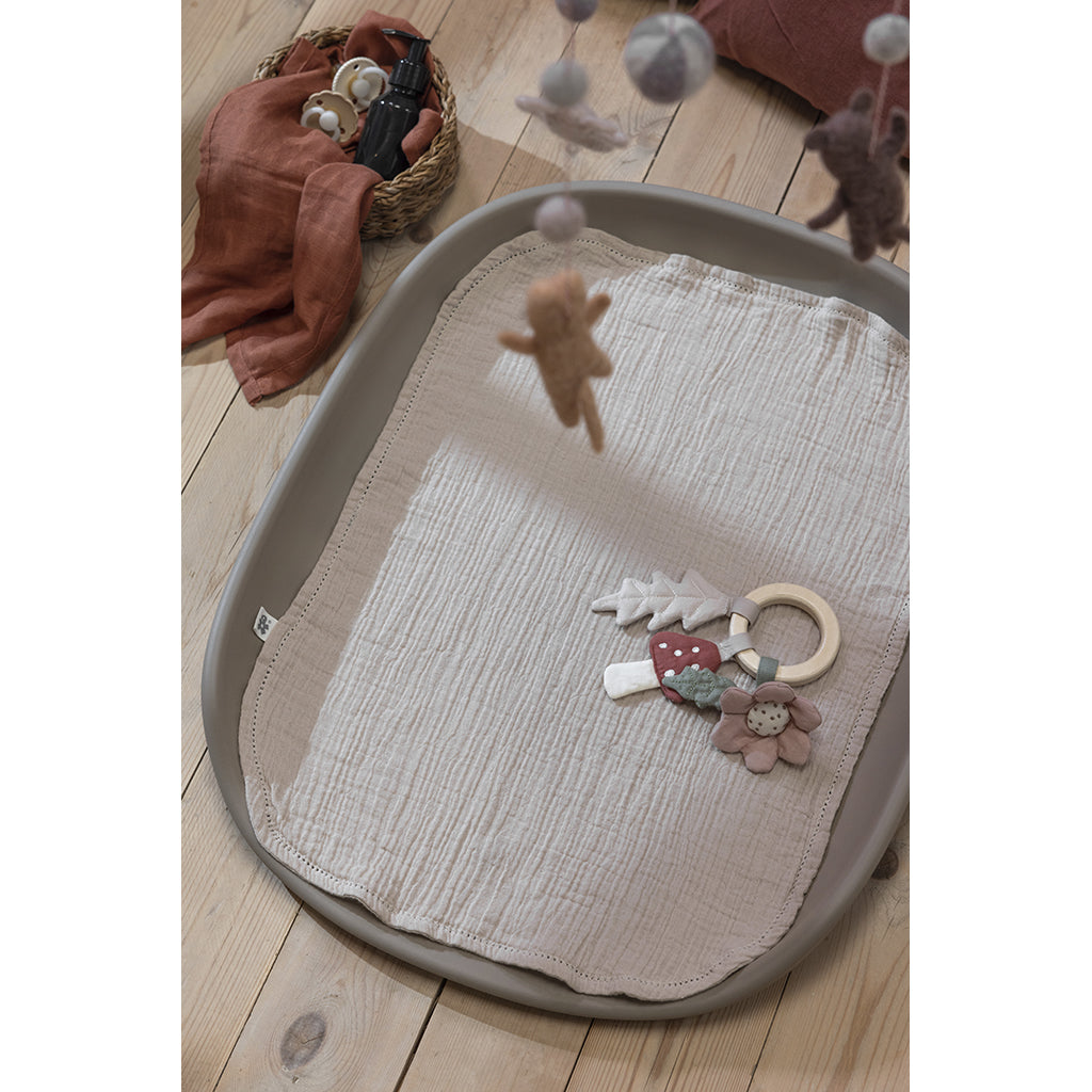 Sebra skötbordsunderlägg, Seabreeze beige