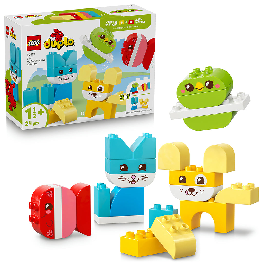 LEGO® DUPLO®, Mina första 3-i-1 Kreativa söta husdjur