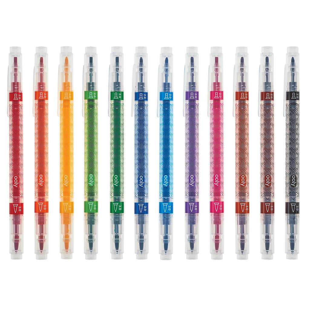 Ooly Duo Calligraphy, 12 Dubbla Kalligrafimarkers