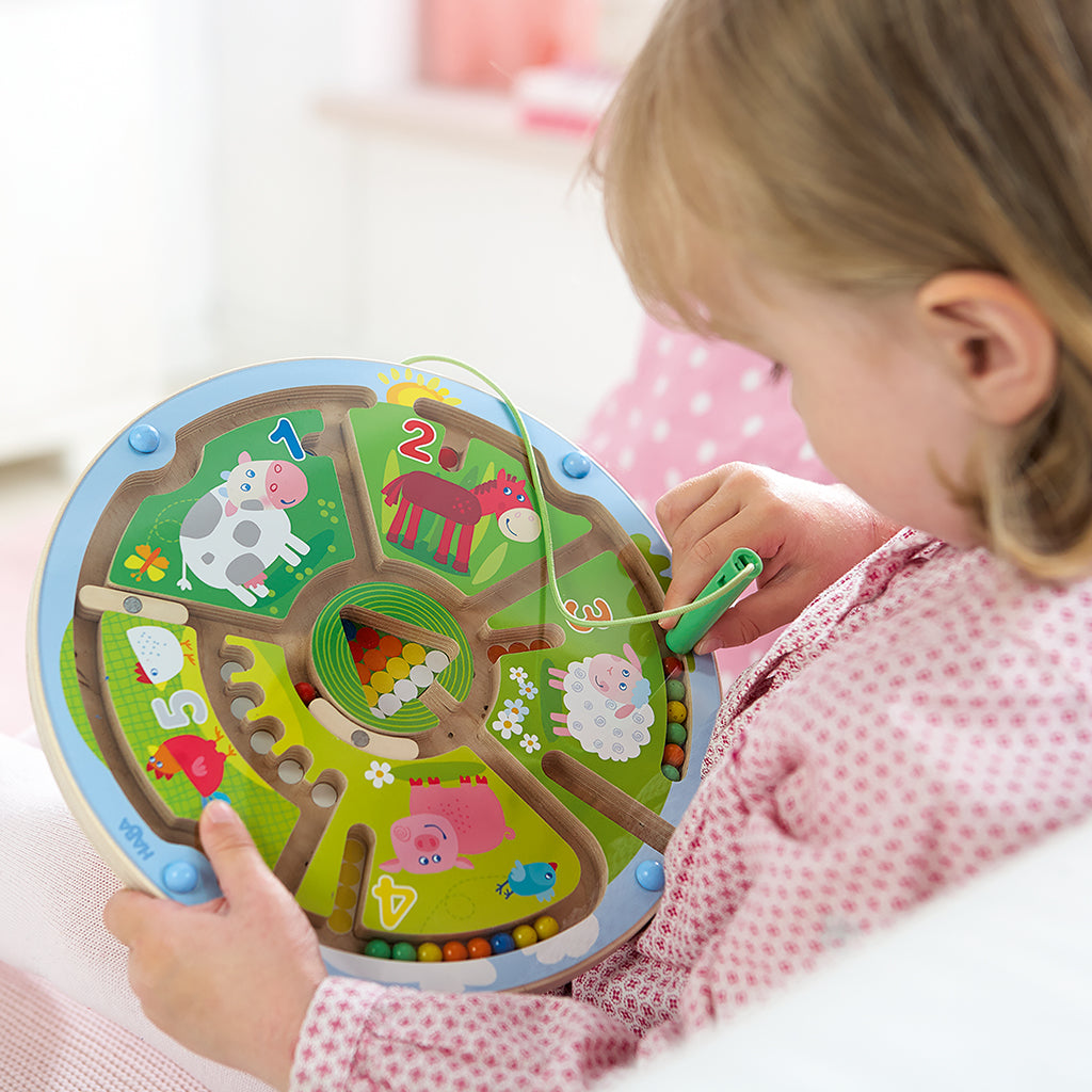 Haba Magnetisk Labyrintbana, Tal