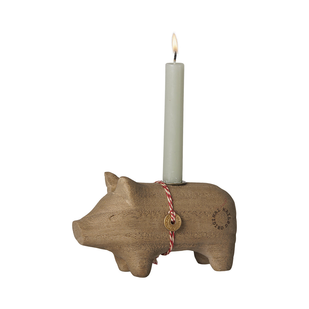 Maileg Ljusstake, liten gris – Natur
