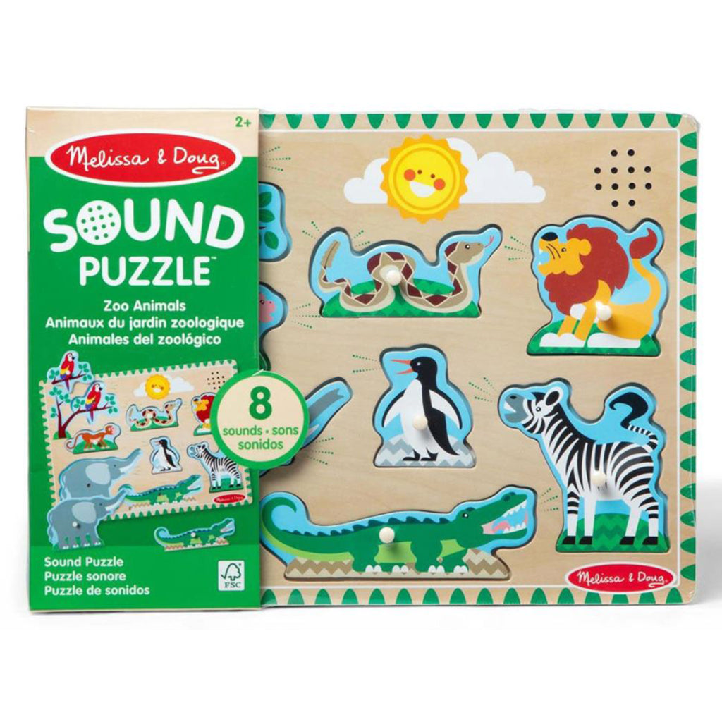 Melissa & Doug puslespil m lyd, Zoo
