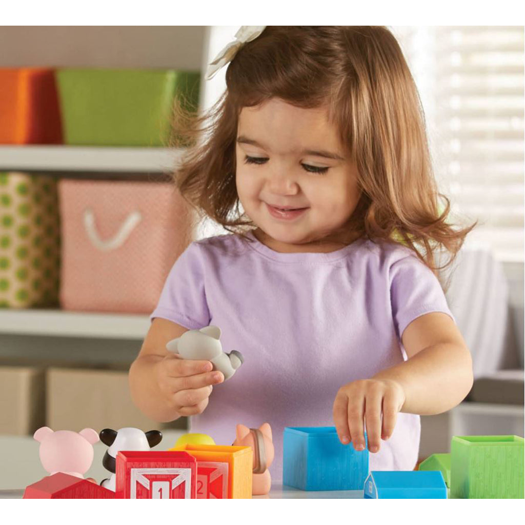 Lär dig om tal och färger - Aktivitetsset med bondgårdsdjur