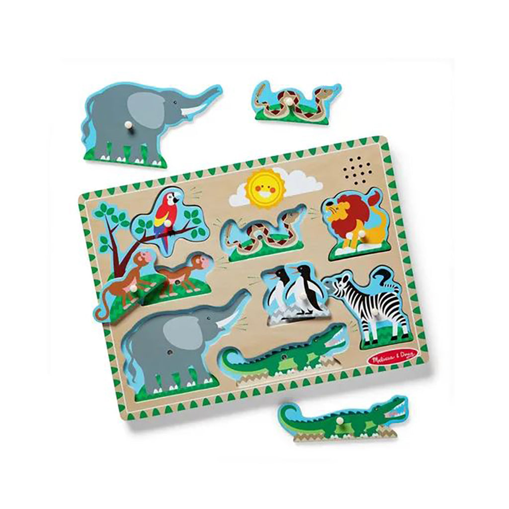 Melissa & Doug puslespil m lyd, Zoo