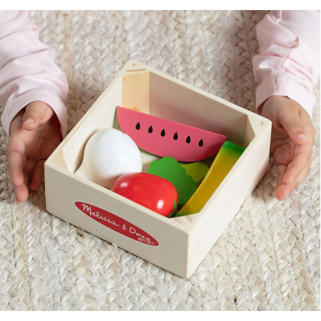 Melissa & Doug leksaksmat i trä, Frukt och grönsaker