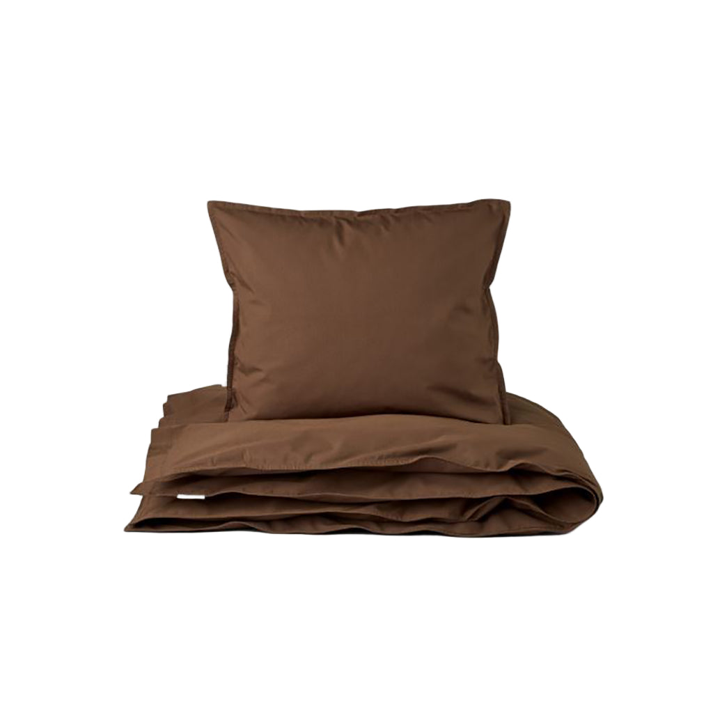 Studio Feder voksensengetøj, økologisk percale - Bark