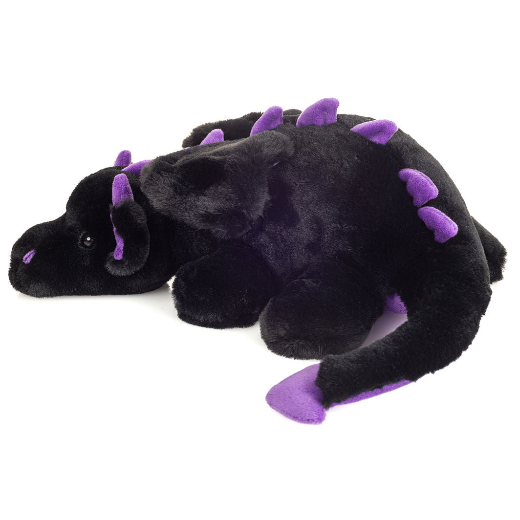 Teddy Hermann-nalle, draken Logan svart-lila – 32 cm
