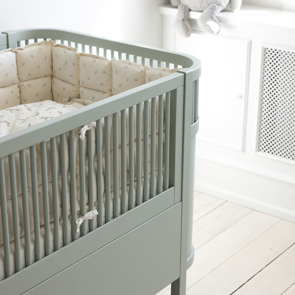 Sebra säng, baby och Jr. - Mist green