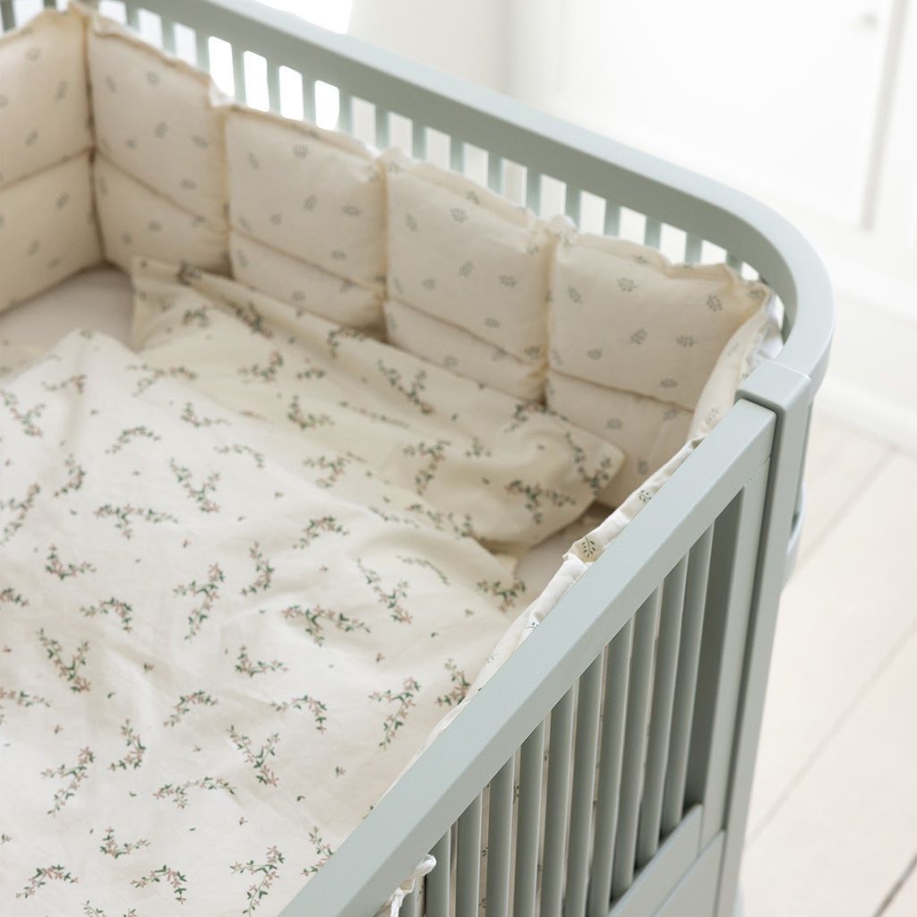 Sebra säng, baby och Jr. - Mist green