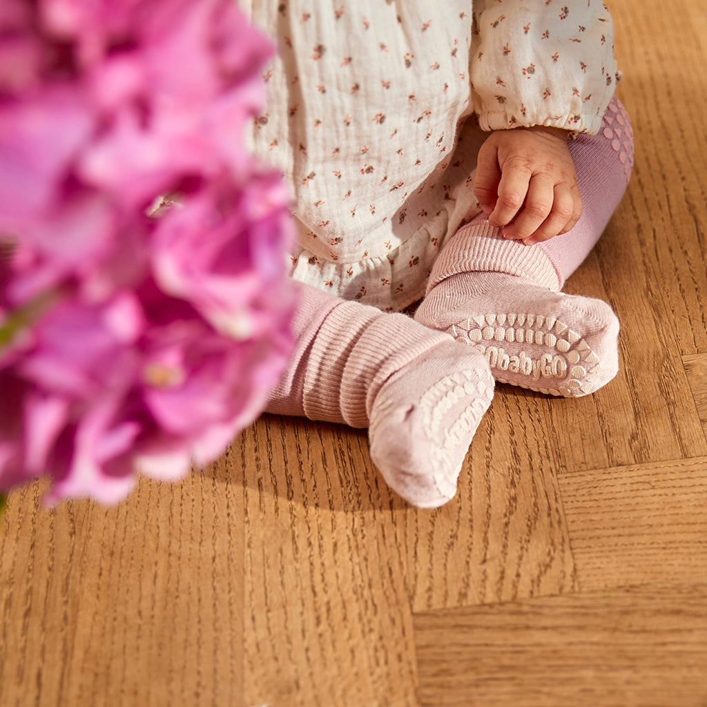 GoBabyGo krypstrumpbyxor med gummiknoppar, Navy blue