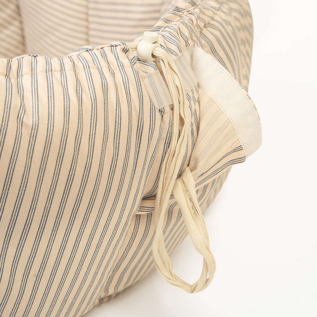 Play&Go Bloom, Tre-i-ett babytäcke, ekologisk - Stripes blue