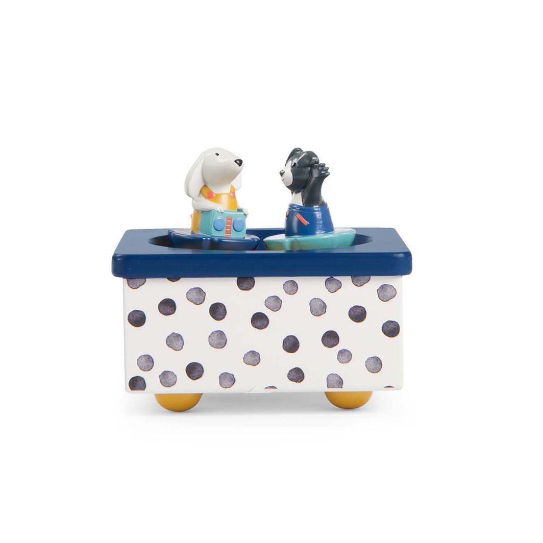 Moulin Roty, Speldosa, Roterande djur - Puce & Pilou