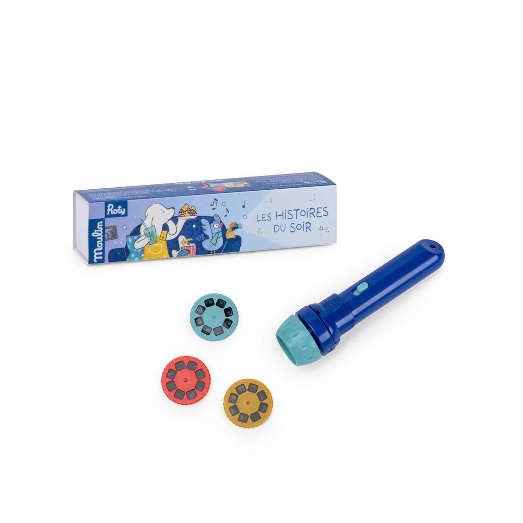 Moulin Roty Ficklampa, Berätta en saga - Puce & Pilou (EN-FR)