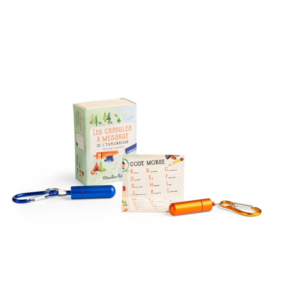 Moulin Roty, nyckelring med kapsel för hemliga meddelanden, 2 st - Le Jardin du Moulin