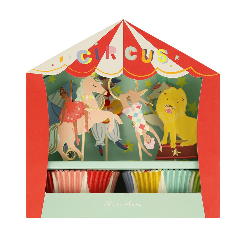 Meri Meri cupcake-set, Cirkus
