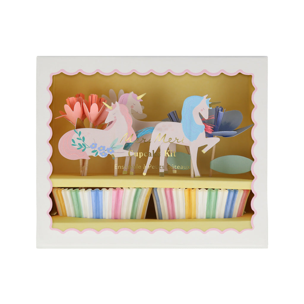 Meri Meri cupcake set, Meadow unicorns
