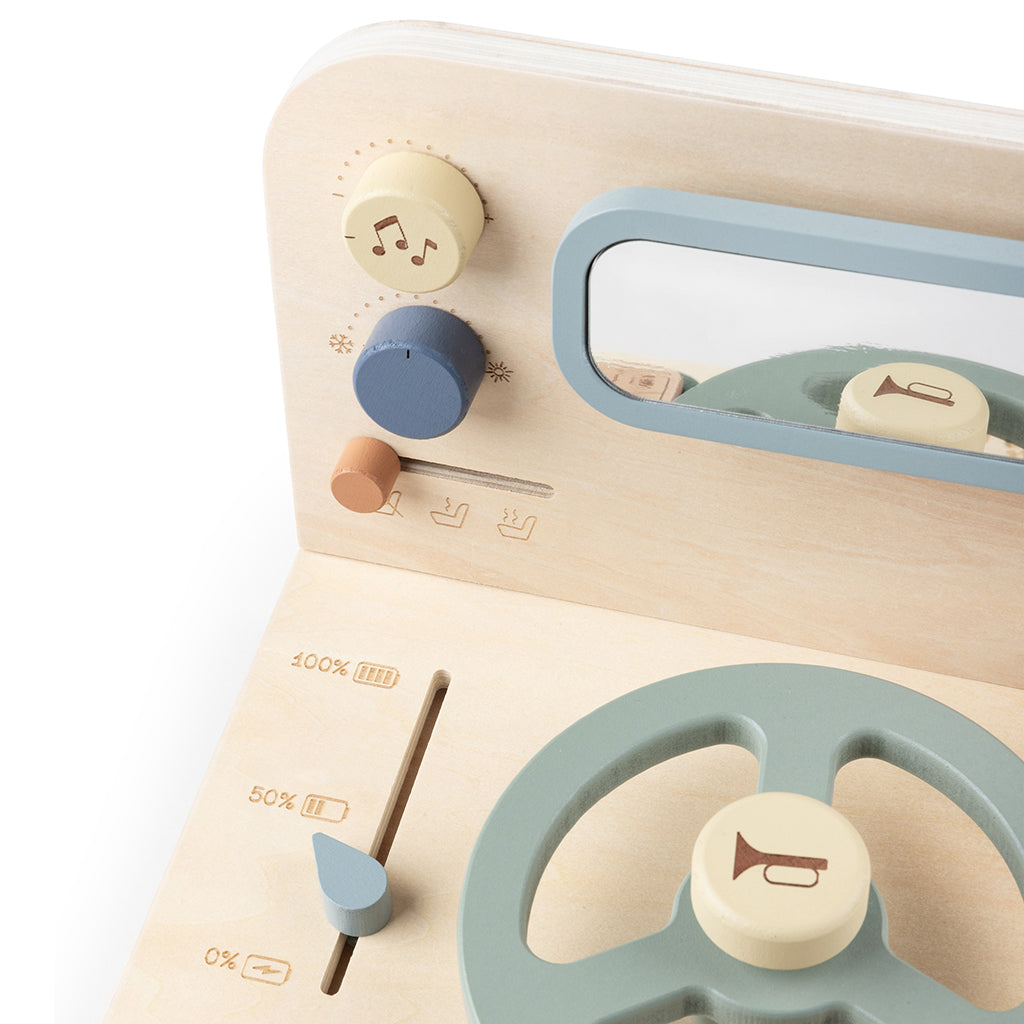 Sebra Aktivitetsbräda i trä, Bil