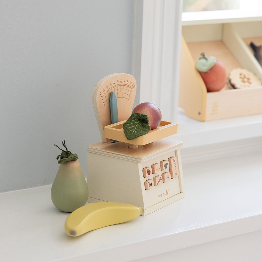 Sebra Köpmansvåg i trä