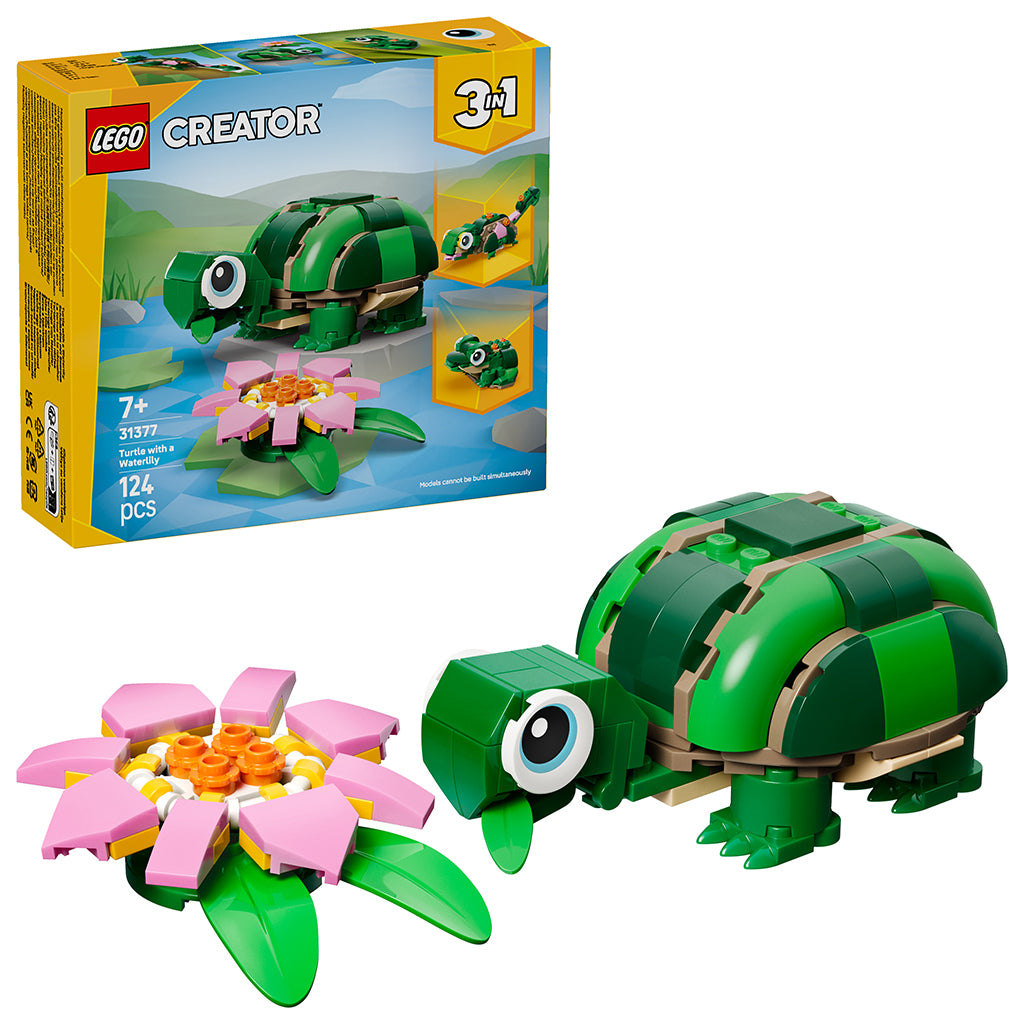 LEGO® Creator 3-i-1, Sköldpadda med näckrosblomma