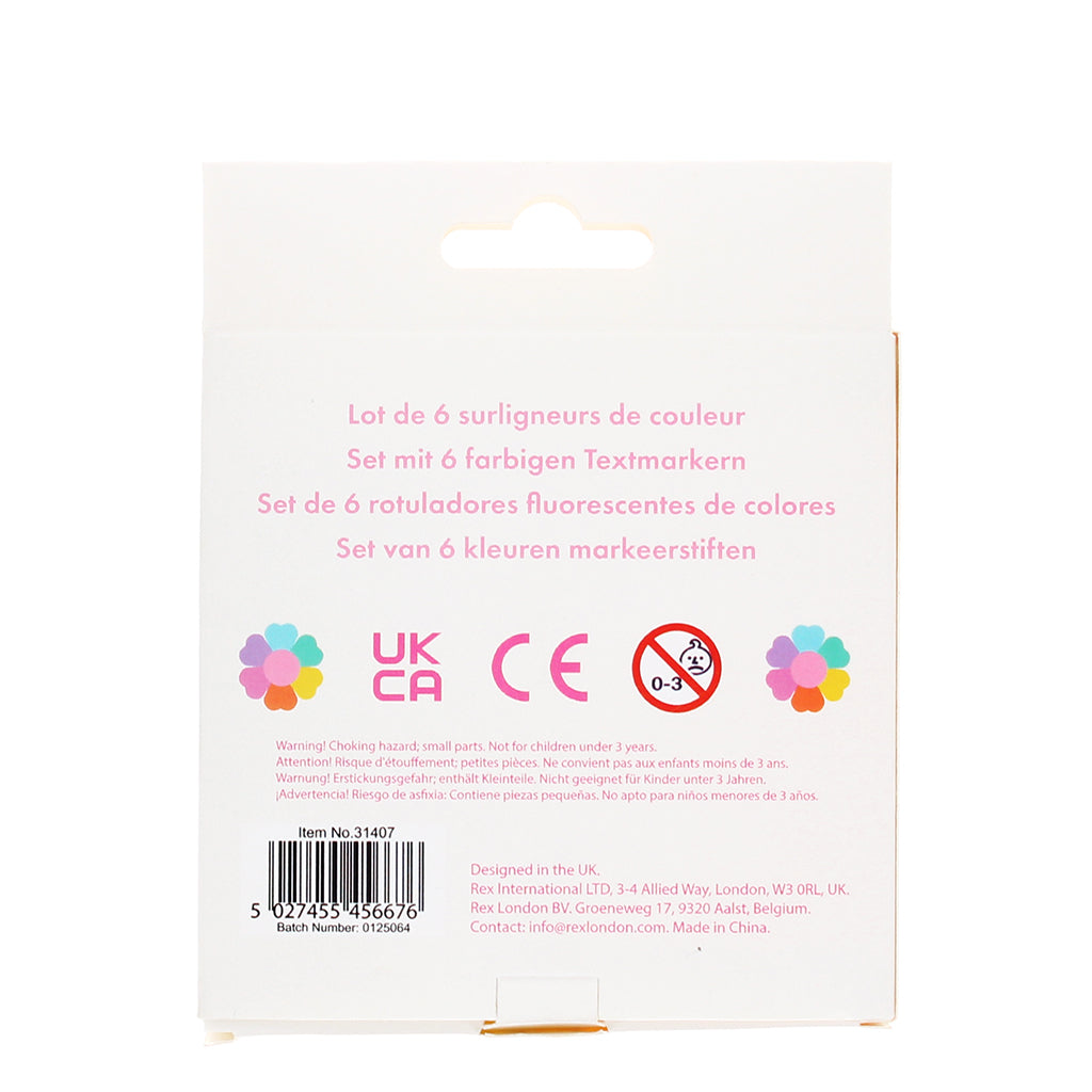 Rex London Överstrykningspennor i form av blommor