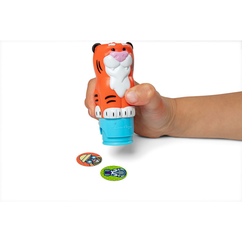 Melissa & Doug Wow! Aktivitetsblock, stämpel-själv klistermärken - Tiger